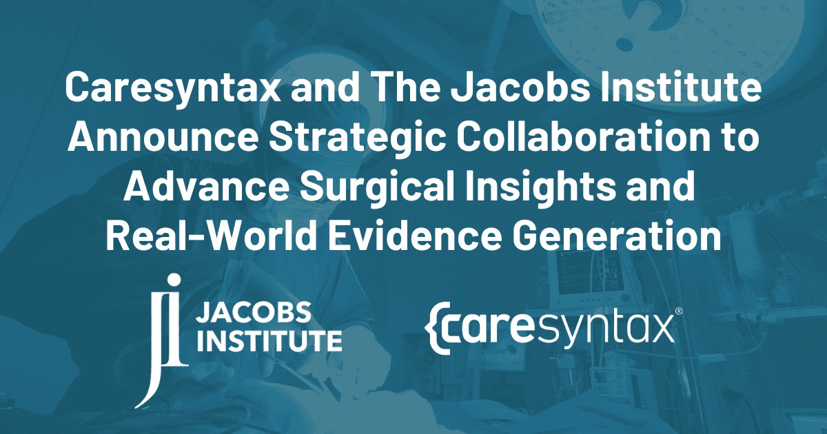 Caresyntax and The Jacobs Institute Press Release Featured Image